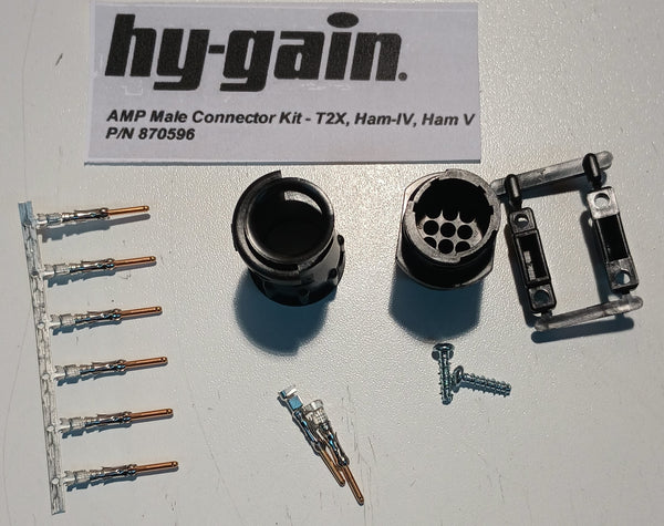 8 Pin New Style Plug / Connector Kit 870596 For New Style MFJ, Hy-Gain ...