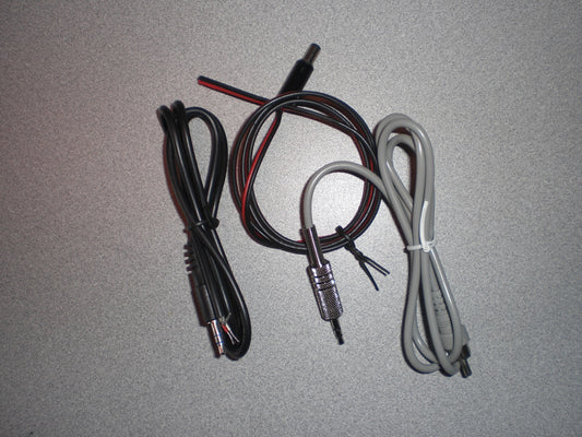 HKB Cable Set with Shielded Metal 1/8 inch (3.5mm) Phone Plug To Rig (Set of 3 Cables). Cable Set For Both K-5 and CMOS 4 Morse Keyers.